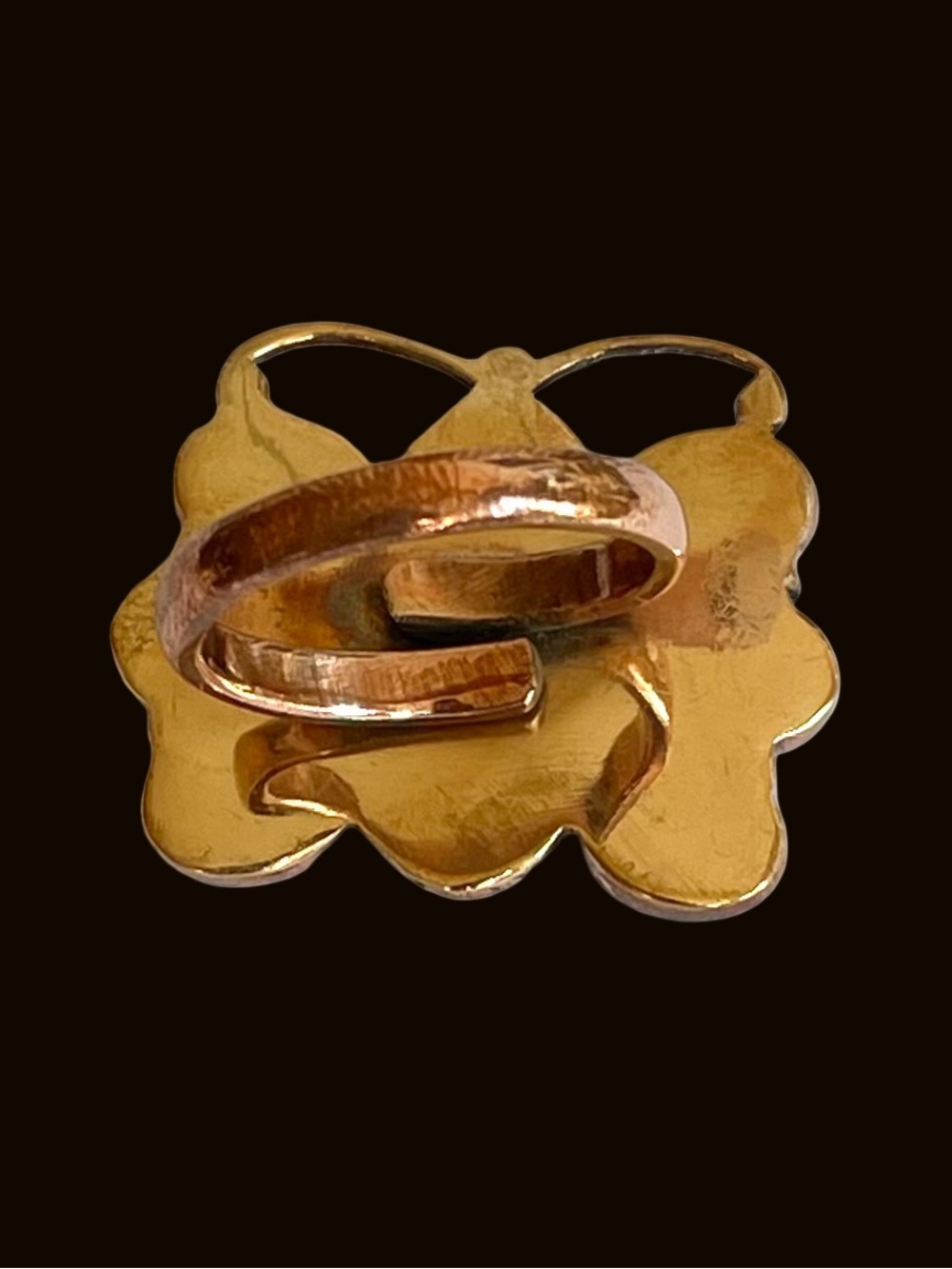 Wild Horse Jasper And Copper Adjustable Ring - Picture 7 of 8